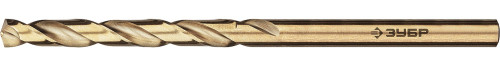 ЗУБР Кобальт, 4.5 х 80 мм, сталь Р6М5К5, класс А, сверло по металлу, Профессионал / 29626-4.5
